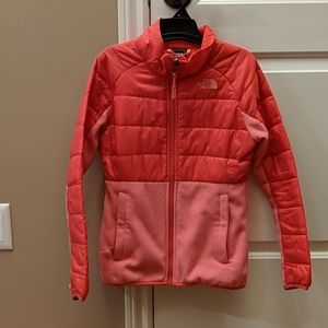 North Face Coral pink fleece jacket